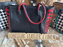 Load image into Gallery viewer, Tooled Leather Braided Handle Purses
