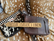 Load image into Gallery viewer, Checkered & Tooled Talia Vegas Cards Crossbody Purse