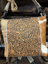 Load image into Gallery viewer, BA2826 Center Floral Tooled Cowhide Handbag