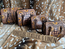 Load image into Gallery viewer, Sadie Sunflower Tooled Leather Speedy Crossbody Purse