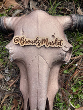 Load image into Gallery viewer, Dusty Rose Sparkle Custom Cowskull