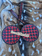 Load image into Gallery viewer, Red Checkered Wristlet Pouch