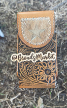 Load image into Gallery viewer, Tooled Leather Belt Phone Holders