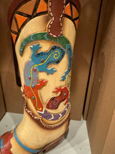 Load image into Gallery viewer, Lizard Gecko Boot Vase