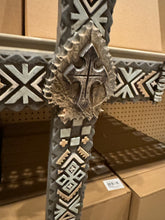 Load image into Gallery viewer, Black & Grey Aztec Cross