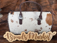 Load image into Gallery viewer, XL Cowhide Speedy Crossbody Shoulder Purses