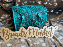 Load image into Gallery viewer, Turquoise Tooled Speedy Crossbody Purse