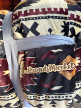 Load image into Gallery viewer, Beige Burgundy Aztec Renee Super Plush Blanket