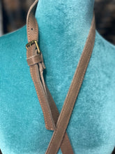 Load image into Gallery viewer, Turquoise Stone Cowhide Tooled Crossbody Purse