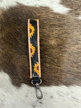 Load image into Gallery viewer, Tooled Leather Wristlet Keychains