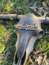 Load image into Gallery viewer, Julie Rose Gold Flux Cowskull