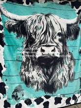 Load image into Gallery viewer, Katie Turquoise Highland S17 Blanket
