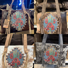 Load image into Gallery viewer, BA2842 Cactus Tooled Leather Cowhide Purse