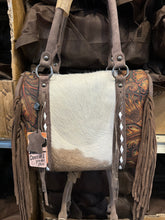 Load image into Gallery viewer, Fringe Aztec Speedy Tooled Carry Purse BA2831