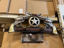 Load image into Gallery viewer, Western Pistol Wall Hanger with Bullet Hooks
