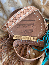 Load image into Gallery viewer, Bootstitch Suede Leather Crossbody Fringe Purse