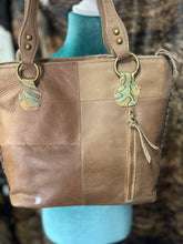 Load image into Gallery viewer, Tooled Floral Cowhide Shoudler Bag Purse