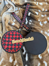 Load image into Gallery viewer, Red Checkered Wristlet Pouch