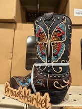 Load image into Gallery viewer, RA54012 Black Butterfly Boot Vase