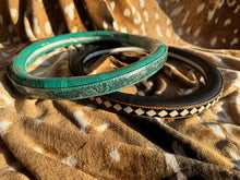 Load image into Gallery viewer, Checkered & Turquoise Steering Wheel Covers