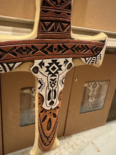 Load image into Gallery viewer, Aztec Cowskull Cross