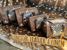 Load image into Gallery viewer, Vitruvian Checkered Cards Speedy Crossbody Purse