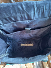 Load image into Gallery viewer, Teal Checkered Leather Backpack