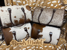 Load image into Gallery viewer, XL Cowhide Speedy Crossbody Shoulder Purses