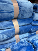 Load image into Gallery viewer, Solid Blue Super Plush Blanket