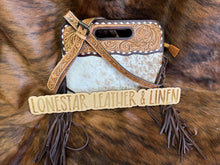 Load image into Gallery viewer, Tooled Cowhide Handle & Crossbody Purse