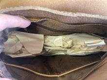 Load image into Gallery viewer, Turquoise Stone Cowhide Tooled Crossbody Purse