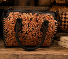 Load image into Gallery viewer, Tooled Speedy Checkered Sunflower Crossbody Purses