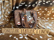 Load image into Gallery viewer, Vitruvian Checkered Cards Speedy Crossbody Purse