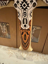 Load image into Gallery viewer, Aztec Cowskull Cross