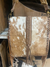 Load image into Gallery viewer, Braided Cowhide Crossbody Purse
