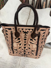 Load image into Gallery viewer, Tooled Leather Holly Tote Bag