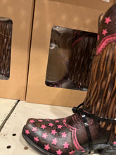 Load image into Gallery viewer, Pink Fringe Star Boot Vase