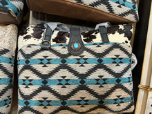 Load image into Gallery viewer, Blue Saddle Bag Shoulder Purse