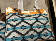 Load image into Gallery viewer, Blue Saddle Bag Shoulder Purse