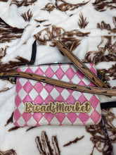 Load image into Gallery viewer, Pink Checkered Layla Wristlet & Crossbody