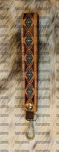 Load image into Gallery viewer, Tooled Leather Wristlet Keychins