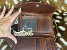 Load image into Gallery viewer, Tooled Floral Wristlet Wallets