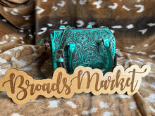 Load image into Gallery viewer, Turquoise Tooled Speedy Crossbody Purse
