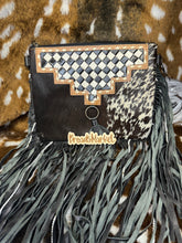 Load image into Gallery viewer, The Pearl Checkered Cowhide Crossbody Purse