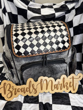 Load image into Gallery viewer, Checkered Cowhide Carina Backpack