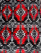 Load image into Gallery viewer, Queen Damien Plush Red & Black Blanket