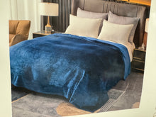 Load image into Gallery viewer, Solid Blue Super Plush Blanket
