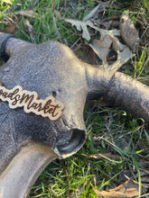 Load image into Gallery viewer, Julie Rose Gold Flux Cowskull