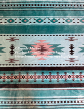 Load image into Gallery viewer, Light Blue Piper Aztec Super Plush