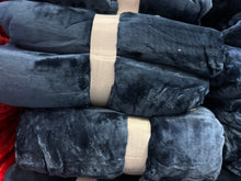 Load image into Gallery viewer, Solid Navy Super Plush Blanket